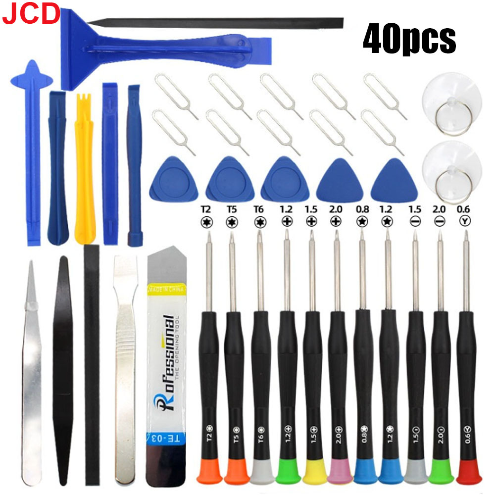 Electronics Repair Manual - 40 in 1 เครื่องมือซ่อมโทรศัพท์มือถือถอดชุดซ่อมสําหรับ iPhone ไขควงชุดลื่นไถลมัลติฟังก์ชั่น