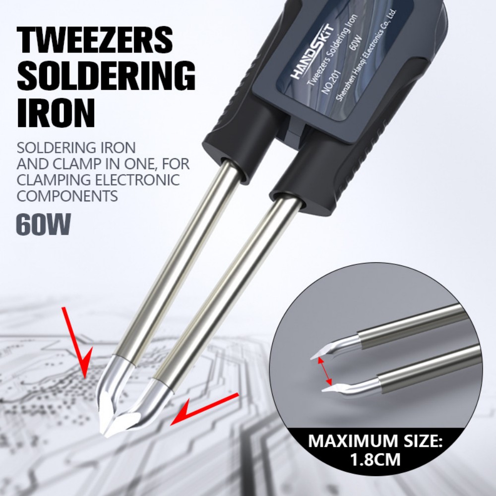 Electronics Repair Tool - ด้ามจับแหนบบัดกรี T12 – ด้ามจับบัดกรีแบบควบคุมอุณหภูมิสองช่องทาง SMD เครื่องมือเชื่อมซ่อมแซมอิเล็กทรอนิกส์ระดับมืออาชีพ