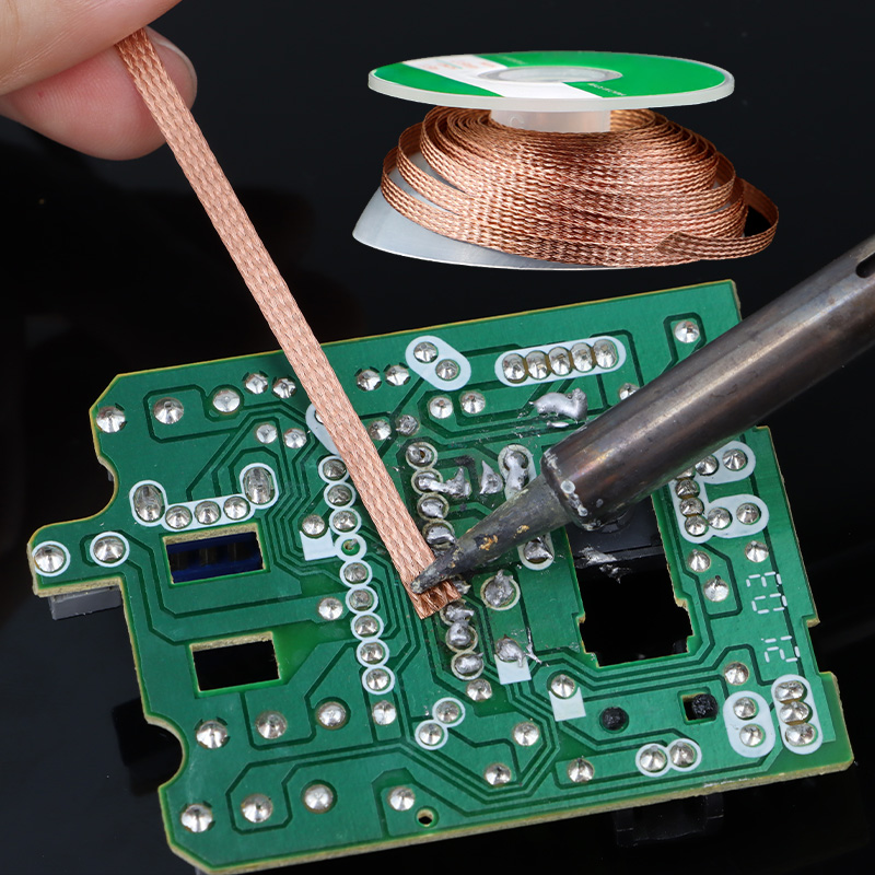 Solder Wick Braid - เชือกถอดตะกั่วแบบถัก ขนาด 1 มม. 1.5 มม.