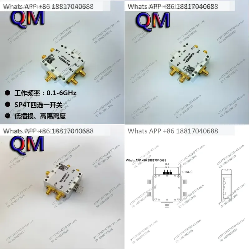 Qm Electronics & Repair Services Photos - 1 ชิ้นสำหรับ QM-SW-4ST 0.1-6 GHz SP4T