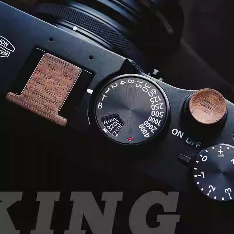 Fujifilm Camera X-T30 Ii - กล้องไม้ชัตเตอร์ปุ่มไม้และรองเท้าร้อนสําหรับ Fujifilm X-T30 XT30 ii X100V