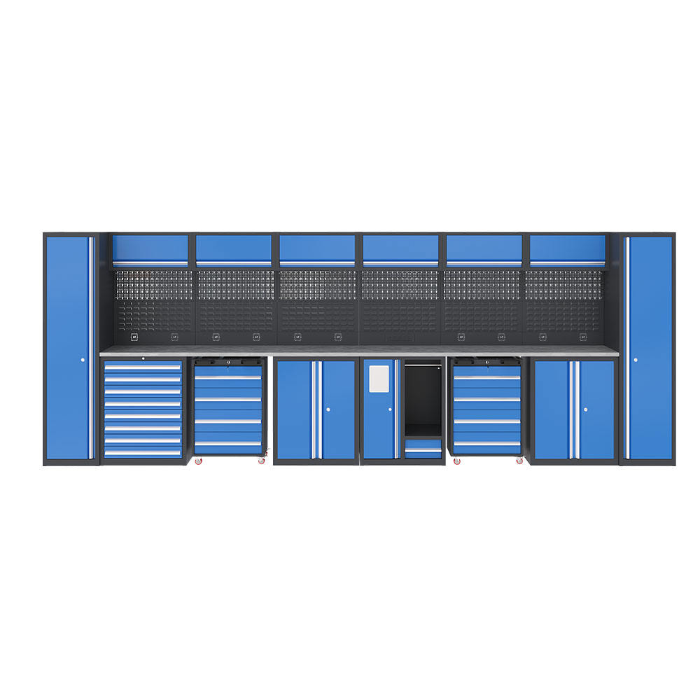 Electronics Repair Garage - JZD ตู้เครื่องมือและโต๊ะทำงานแบบปรับแต่งได้ สำหรับซ่อมอุปกรณ์อิเล็กทรอนิกส์ ตู้เก็บของในโรงรถโลหะ รถเข็นเครื่องมือสำหรับเวิร์กช็อปครบชุด