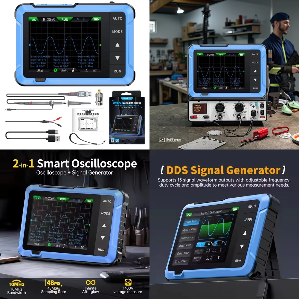 Electronic Repairing - สำหรับ DSO510 มินิออสซิลโลสโคปแบบดิจิตอลพกพา 2 in 1