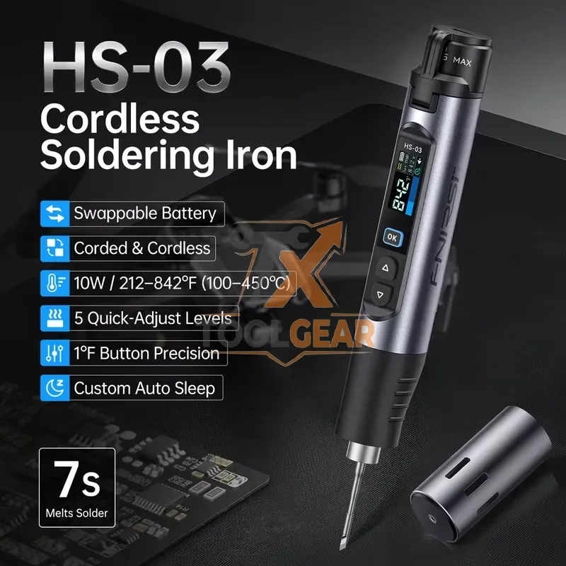 ชุดหัวแร้งบัดกรีไร้สาย HS-03 ร - Electronic Repairing บทวิจารณ์และราคา