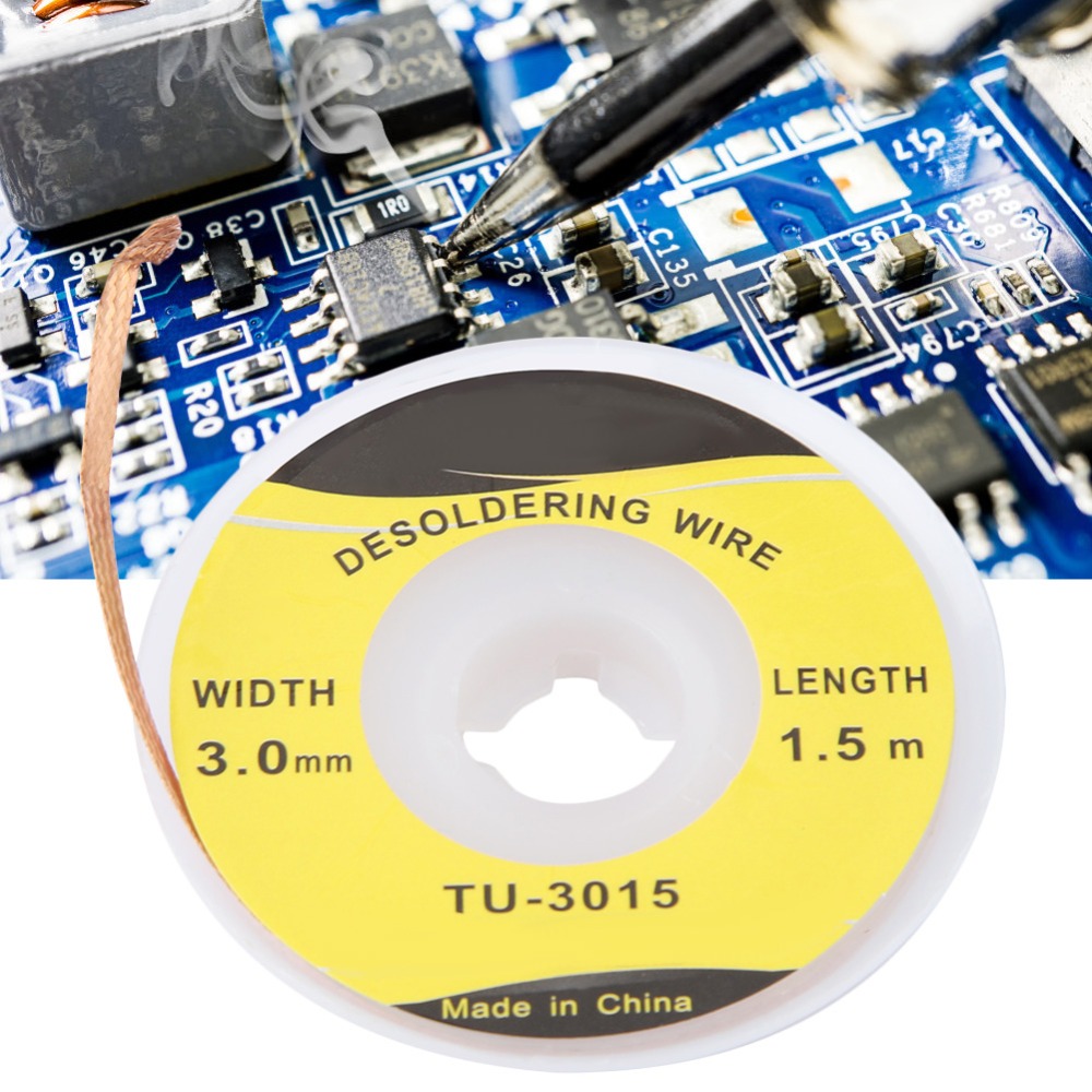 สายดูดตะกั่วสำหรับงานถอดบัดกรี - Solder Wick Braid บทวิจารณ์และราคา